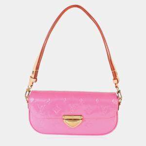 Pre Owned Louis Vuitton Framboise Monogram Vernis Malibu Street Pochette