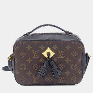 Pre Owned Louis Vuitton Brown Coated Canvas Monogram Saintonge