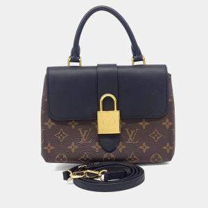 Pre Owned Louis Vuitton Black Brown Coated Canvas and Leather Rocky BB