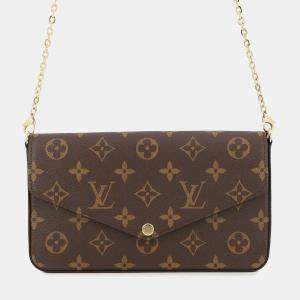 مملوكة مسبقًا Louis Vuitton Felicie Pochette Fuchsia/Brown Monogram