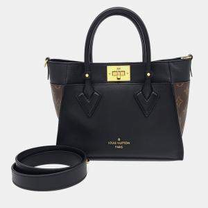 Pre Owned Louis Vuitton Black Brown Canvas and Leather On My Side PM M57728