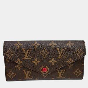 Pre Owned Louis Vuitton Brown PVC Josephine Wallet