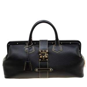 Pre Owned Louis Vuitton Black Suhali Leather L'Ingenieux GM Bag