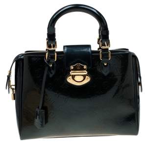 مملوكة مسبقًا Louis Vuitton Blue Nuit Monogram Vernis Melrose Avenue Bag