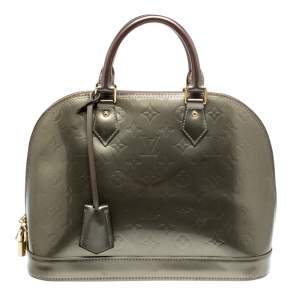 مملوكة مسبقًا حقيبة لوي فيتون فيرنيه ألما برونزية فرت مونوغرام PM