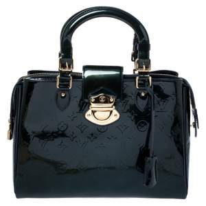 مملوكة مسبقًا Louis Vuitton Blue Nuit Monogram Vernis Melrose Avenue Bag