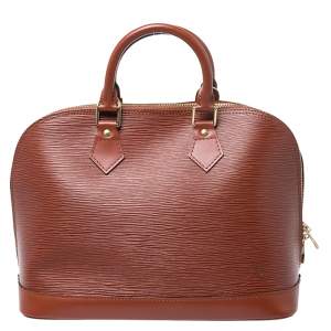 Pre Owned Louis Vuitton Canelle Epi Leather Alma PM Bag