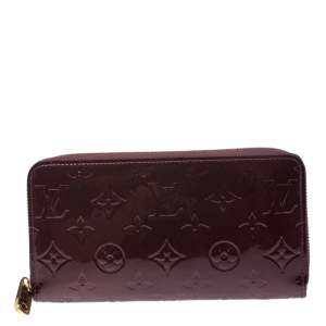 مملوكة مسبقًا Louis Vuitton Rouge Fauviste Monogram Vernis Zippy Wallet