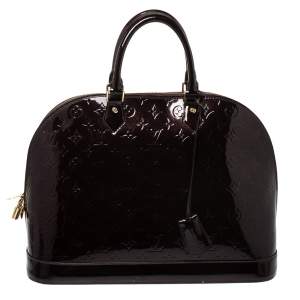 مملوكة مسبقًا Louis Vuitton Amarante Monogram Vernis Alma GM Bag