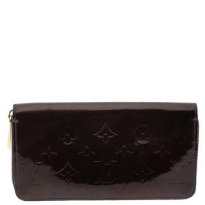 مملوكة مسبقًا Louis Vuitton Amarante Monogram Vernis Zip Around Wallet
