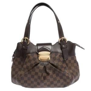 Pre Owned Louis Vuitton Damier Ebene Canvas Sistina PM Bag
