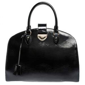Pre Owned Louis Vuitton Black Electric Epi Leather Pont Neuf GM Bag