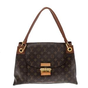 Pre Owned Louis Vuitton Monogram Canvas Camel Olympe Bag