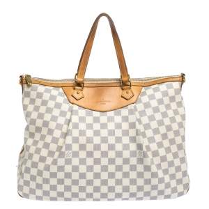 Pre Owned Louis Vuitton Damier Azur Canvas Siracusa GM Bag