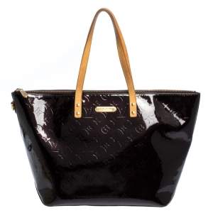 مملوكة مسبقًا Louis Vuitton Amarante Monogram Vernis Bellevue GM Bag