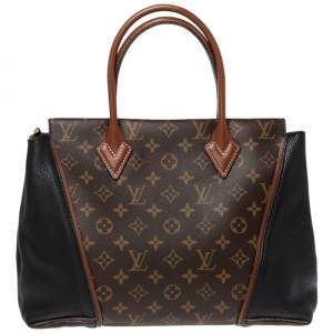 Pre Owned Louis Vuitton Monogram Canvas and Orfevre Leather W PM Bag