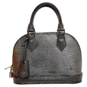 Louis Vuitton Anthracite Nacre Epi Leather Alma BB Bag