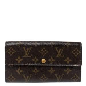 Pre Owned محفظة لوي فيتون "سارا" كونتيننتال كانفاس مونوغرامي