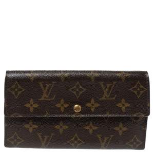 مملوكة مسبقًا محفظة لوي فيتون كونتيننتال ساره كانفاس مونوغرامية