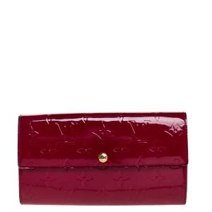 مملوكة مسبقًا Louis Vuitton Indian Rose Monogram Vernis Leather Flap Continental Wallet