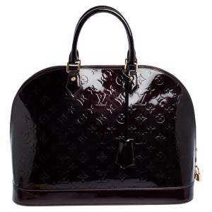 مملوكة مسبقًا Louis Vuitton Amarante Monogram Vernis Alma GM Bag