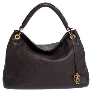مملوكة مسبقًا Louis Vuitton Terre Monogram Empreinte Leather Artsy MM Bag