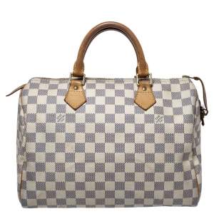 مملوكة مسبقًا Louis Vuitton Damier Azur Canvas Speedy 30 Bag