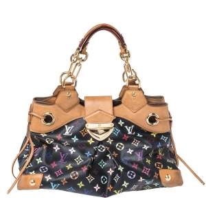 مملوكة مسبقًا Louis Vuitton Black Multicolor Monogram Canvas Ursula Bag
