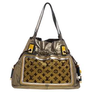 مملوكة مسبقًا Louis Vuitton Gold Monogram Lurex Limited Edition Sunbird Bag