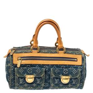 مملوكة مسبقًا Louis Vuitton Blue Monogram Denim Neo Speedy Bag
