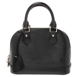 مملوكة مسبقًا Louis Vuitton Black Epi Leather Alma BB Bag