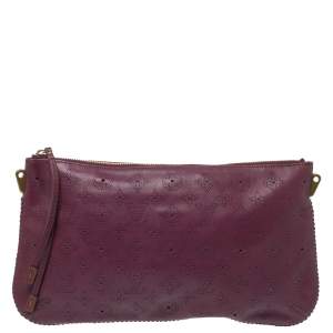Louis Vuitton Aubergine Mahina Leather Onatah Pochette Bag                   