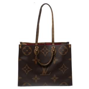 مملوكة مسبقًا حقيبة لوي فيتون "اونثيغو جي إم" كانفاس مونوغرامي كبير وجهين