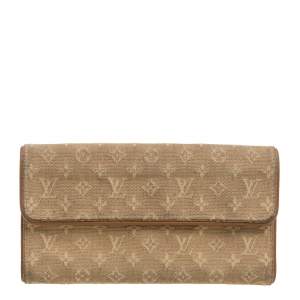 Pre Owned محفظة لوي فيتون كانفاس ميني لين كريمي