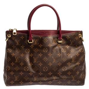 Pre Owned Louis Vuitton Monogram Canvas Pallas MM Bag