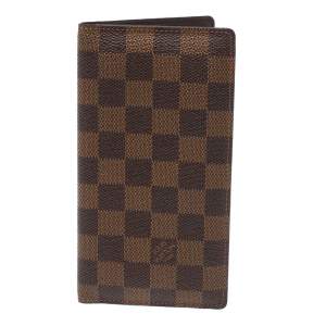 مملوكة مسبقًا Louis Vuitton Damier Ebene Canvas Brazza Wallet