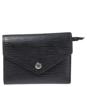 مملوكة مسبقًا Louis Vuitton Black Epi Leather Victorine Wallet