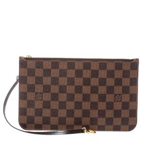 مملوكة مسبقًا Louis Vuitton Damier Ebene Canvas Neverfull Pochette