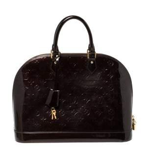 مملوكة مسبقًا Louis Vuitton Amarante Monogram Vernis Alma GM Bag
