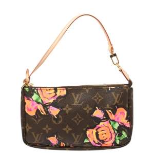 مملوكة مسبقًا Louis Vuitton Monogram Canvas Limited Edition Stephen Sprouse Roses Pochette Accessoires