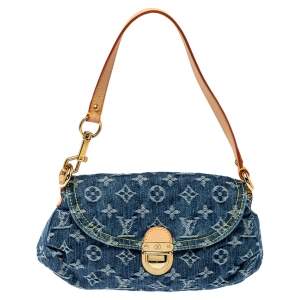 مملوكة مسبقًا Louis Vuitton Blue Monogram Denim Mini Pleaty Bag