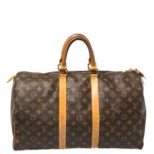 Pre Owned Louis Vuitton Monogram Canvas Keepall 45 Bag