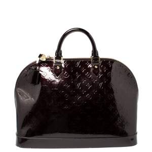 مملوكة مسبقًا Louis Vuitton Amarante Monogram Vernis Alma Voyager Bag