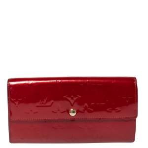 مملوكة مسبقًا Louis Vuitton Pomme D’amour Monogram Vernis Sarah Wallet 