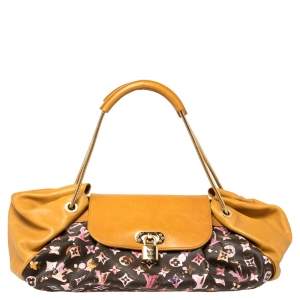 Pre Owned Louis Vuitton Richard Prince Monogram Limited Edition Watercolor Aquarelle Jamais Bag