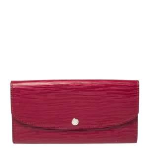 Pre Owned Louis Vuitton Fuchsia Epi Leather Emilie Wallet