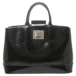 Pre Owned Louis Vuitton Black Electric Epi Leather Mirabeau GM Bag
