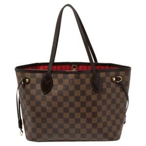 Louis Vuitton Damier Ebene Canvas Neverfull PM Bag