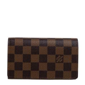 Pre Owned محفظة لوي فيتون بوت موني بيلتز ترسور كانفاس دامييه أيبين