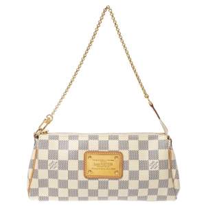 Pre Owned Louis Vuitton Damier Azur Canvas Eva Pochette